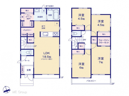 @Ԏ聟P-B`Floor plan`@}ʂƈقȂꍇ͌D
