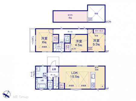 @Ԏ聟P`Floor plan`@}ʂƈقȂꍇ͌D