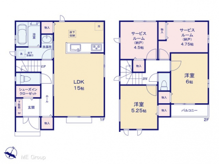 @Ԏ聟P`Floor plan`@}ʂƈقȂꍇ͌D
