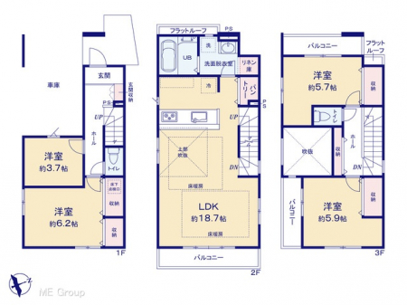 @Ԏ聟P`Floor plan`@}ʂƈقȂꍇ͌D