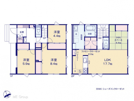 @Ԏ聟T`Floor plan`@}ʂƈقȂꍇ͌D