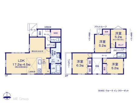 �@�Ԏ��`Floor plan�`  �}�ʂƈقȂ�ꍇ�͌�����D��v���܂��B