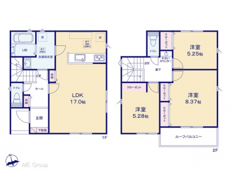�@�Ԏ�聟�P�������`Floor plan�`�@�}�ʂƈقȂ�ꍇ�͌�����D��