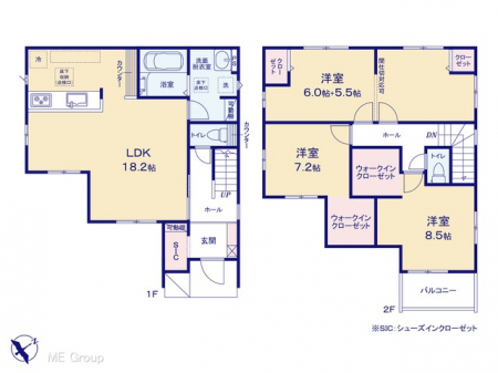 �@�Ԏ��`Floor plan�`�@�}�ʂƈقȂ�ꍇ�͌�����D��