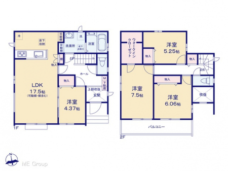 @Ԏ聟D`Floor plan`@}ʂƈقȂꍇ͌D