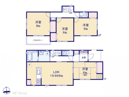 �@�Ԏ�聟�U�������`Floor plan�`  �}�ʂƈقȂ�ꍇ�͌�����D��v���܂��B
