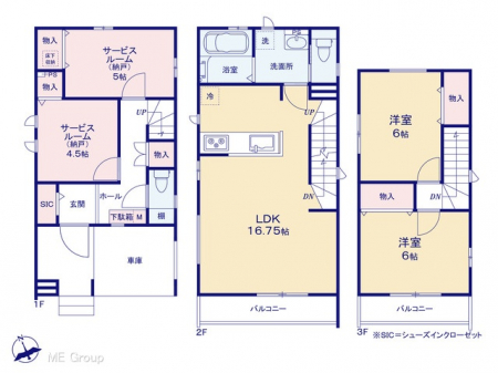 �@�Ԏ�聟C�������`Floor plan�`�@�}�ʂƈقȂ�ꍇ�͌�����D��