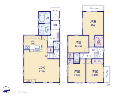�@�Ԏ�聟1�������`Floor plan�`�@�}�ʂƈقȂ�ꍇ�͌�����D��