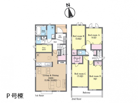 �@�Ԏ�聟P�������`Floor plan�`�@�}�ʂƈقȂ�ꍇ�͌�����D��v���܂��B