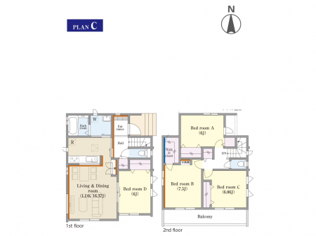 �@�Ԏ�聟C�������`Floor plan�`�@�}�ʂƈقȂ�ꍇ�͌�����D��v���܂��B