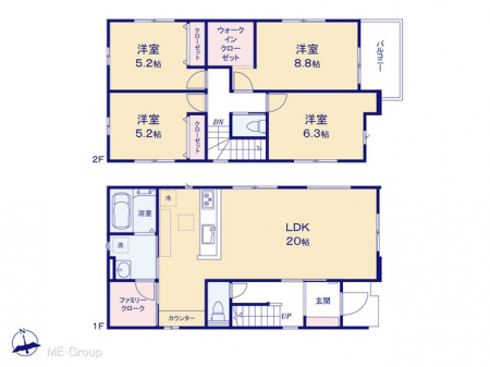 �@�Ԏ�聟�P�������`Floor plan�`�@�}�ʂƈقȂ�ꍇ�͌�����D��