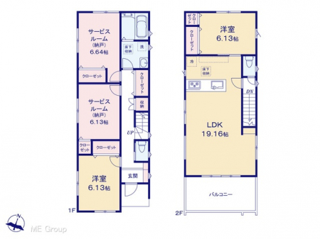 �@�Ԏ�聟1�������`Floor plan�`  �}�ʂƈقȂ�ꍇ�͌�����D��v���܂��B