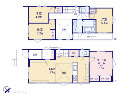 �@�Ԏ��`Floor plan�`  �}�ʂƈقȂ�ꍇ�͌�����D��v���܂��B