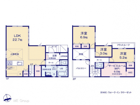 �@�Ԏ��`Floor plan�`  �}�ʂƈقȂ�ꍇ�͌�����D��v���܂��B