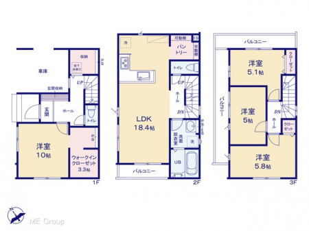 �@�Ԏ�聟�P�������`Floor plan�`�@�}�ʂƈقȂ�ꍇ�͌�����D��