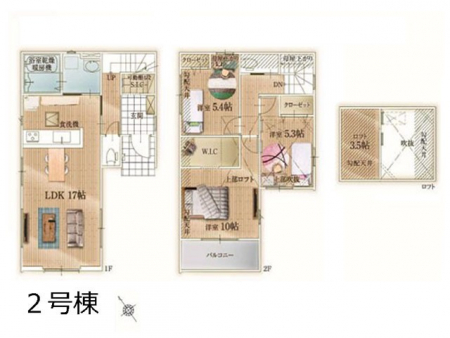 �@�Ԏ�聟�Q�������`Floor plan�`�@�}�ʂƈقȂ�ꍇ�͌�����D��v���܂��B