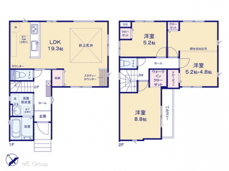 �@�Ԏ��`Floor plan�`�@�}�ʂƈقȂ�ꍇ�͌�����D��