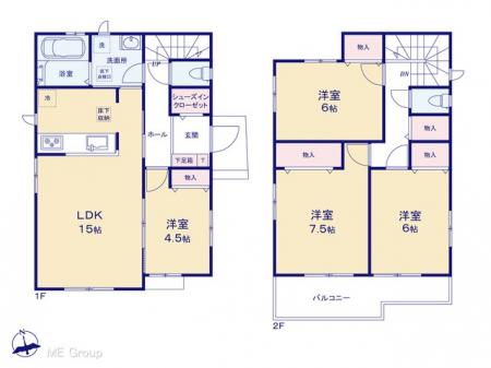 �@�Ԏ�聟B�������`Floor plan�`�@�}�ʂƈقȂ�ꍇ�͌�����D��