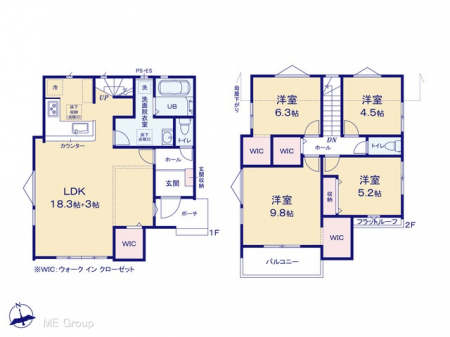 �@�Ԏ�聟�P�������`Floor plan�`  �}�ʂƈقȂ�ꍇ�͌�����D��v���܂��B