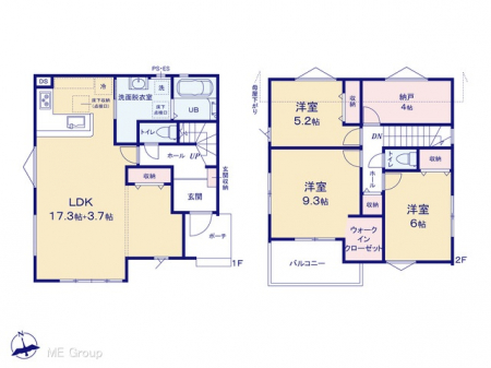 �@�Ԏ�聟�Q�������`Floor plan�`  �}�ʂƈقȂ�ꍇ�͌�����D��v���܂��B