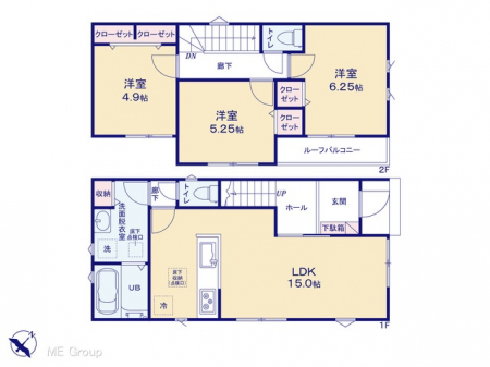 �@�Ԏ�聟�P�������`Floor plan�`�@�}�ʂƈقȂ�ꍇ�͌�����D��