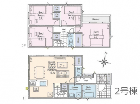�@�Ԏ�聟�Q�������`Floor plan�`�@�}�ʂƈقȂ�ꍇ�͌�����D��v���܂��B