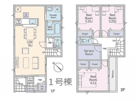 �@�Ԏ�聟�P�������`Floor plan�`�@�}�ʂƈقȂ�ꍇ�͌�����D��v���܂���