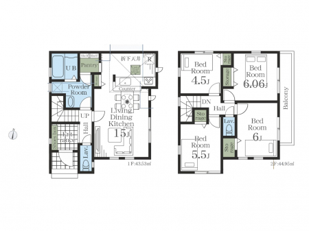 @Ԏ`Floor plan`}ʂƈقȂꍇ͌D  