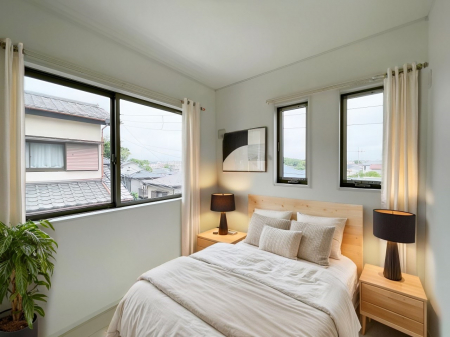 ���̑����ρ@����-Bed Room-�@2�ʍ̌����m�ۂ������邢�����́A���ʂ����ǂ��A��ϋ��S�n�̗ǂ���ԂƂȂ��Ă���܂��B  ���₩�Ȍ����������ގ����ɂ́A���₩�Ȏ��Ԃ�����܂��B  