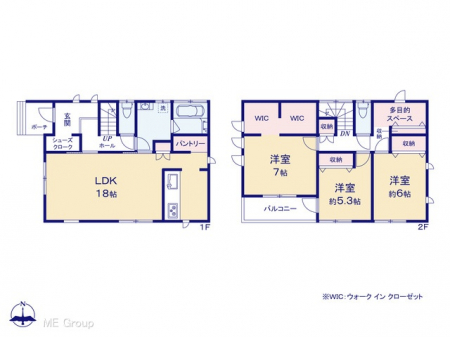 �@�Ԏ�聟No.1�������`Floor plan�`�@�}�ʂƈقȂ�ꍇ�͌�����D��