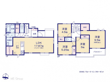 �@�Ԏ�聟2-C�������`Floor plan�`�@�}�ʂƈقȂ�ꍇ�͌�����D��