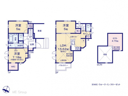 �@�Ԏ��`Floor plan�`�@�}�ʂƈقȂ�ꍇ�͌�����D��
