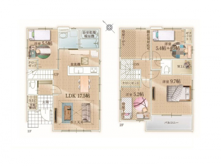�@�Ԏ��`Floor plan�`�@�}�ʂƈقȂ�ꍇ�͌�����D��v���܂��B