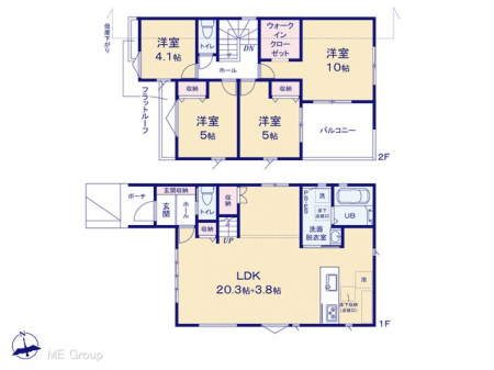 �@�Ԏ��`Floor plan�`�}�ʂƈقȂ�ꍇ�͌�����D��  