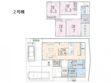 �@�Ԏ�聟2�������`Floor plan�`�}�ʂƈقȂ�ꍇ�͌�����D��  