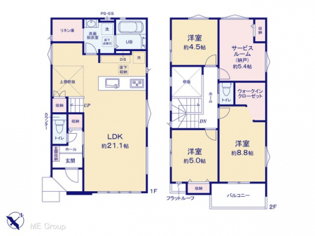 �@�Ԏ��`Floor plan�`�@�}�ʂƈقȂ�ꍇ�͌�����D��  