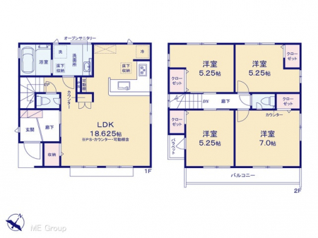 �@�Ԏ�聟�Q�������`Floor plan�`�@�}�ʂƈقȂ�ꍇ�͌�����D��