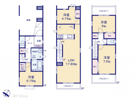 �@�Ԏ��`Floor plan�`�@�}�ʂƈقȂ�ꍇ�͌�����D��