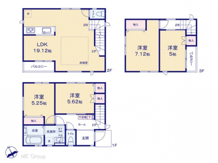 �@�Ԏ�聟�P�������`Floor plan�`�@�}�ʂƈقȂ�ꍇ�͌�����D��