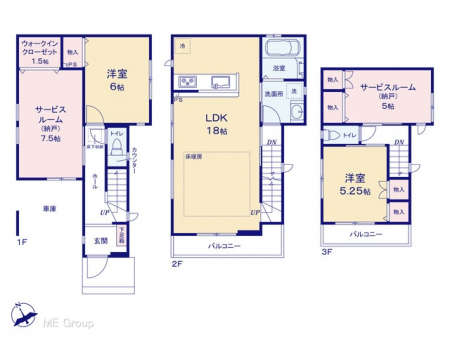 �@�Ԏ�聟�Q�������`Floor plan�`�@�}�ʂƈقȂ�ꍇ�͌�����D��