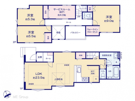 �@�Ԏ�聟�R�������`Floor plan�`�@�}�ʂƈقȂ�ꍇ�͌�����D��