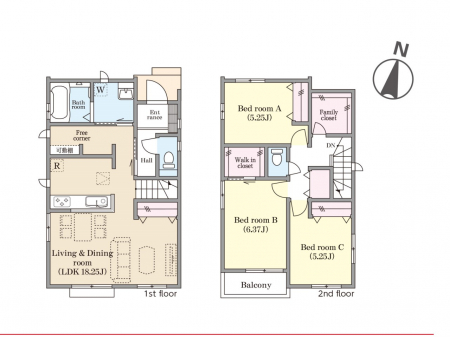 �@�Ԏ�聟C�������`Floor plan�`�@�}�ʂƈقȂ�ꍇ�͌�����D��v���܂��B