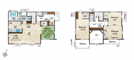 �@�Ԏ��`Floor plan�`�}�ʂƈقȂ�ꍇ�͌�����D��  