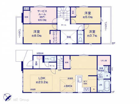 �@�Ԏ��`Floor plan�`�@�}�ʂƈقȂ�ꍇ�͌�����D��