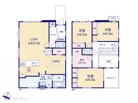 �@�Ԏ��`Floor plan�`�}�ʂƈقȂ�ꍇ�͌�����D��  
