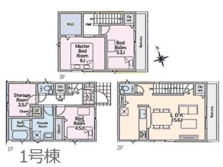 �@�Ԏ�聟1�������`Floor plan�`�}�ʂƈقȂ�ꍇ�͌�����D��  