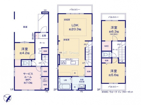 �@�Ԏ�聟3�������`Floor plan�`�}�ʂƈقȂ�ꍇ�͌�����D��  