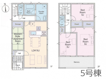 �@�Ԏ�聟5�������`Floor plan�`�}�ʂƈقȂ�ꍇ�͌�����D��  