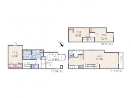 �@�Ԏ�聟�P�������`Floor plan�`�@�}�ʂƈقȂ�ꍇ�͌�����D��v���܂��B