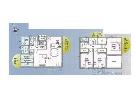 �@�Ԏ�聟�T�������`Floor plan�`�@�}�ʂƈقȂ�ꍇ�͌�����D��v���܂��B